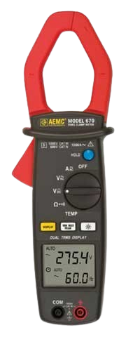 Alicate Amperímetro 670/675